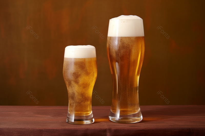 夏季玻璃啤酒杯乘着金色啤酒冒出白色泡沫饮品静物拍摄,高清,摄影图,摄影图片,图片大全,摄影图免费下载